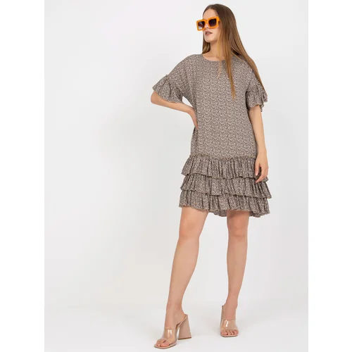 ZULUNA Dress-CHA-SK-1420.19-dark beige ZULUNA Dress-CHA-SK-1420.19-dark beige