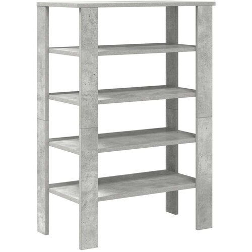  Stalak za cipele boja betona 61x32x87,5 cm konstruirano drvo Slike