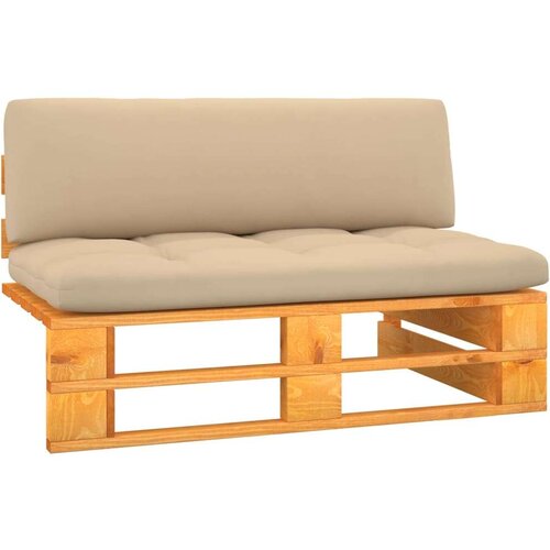  Vrtni sredinski kavč iz palet medeno rjava impregn. borovina Cene