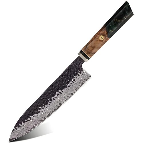 IZMAEL Damaskasti kuhinjski nož AI-37314 - Chef / Zelena Cijene