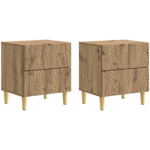  Noćni ormarić 2 pcs Hrast artisan 43 x 34,5 x 48 cm Cijene