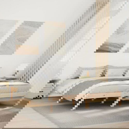 vidaXL Dugi okvir kreveta bez madraca 140 x 210 cm od borovine Cijene