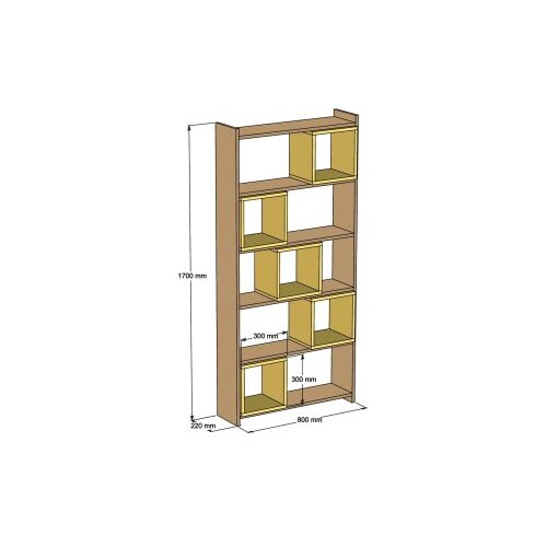Hanah home Polica 80x170x22cm Orah Cene
