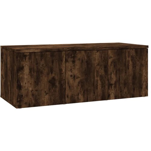 Maison Chic TV omarica - TV stojalo - Televizijska omarica dimljeni hrast 80x34x30 cm inženirski les, (21702188) Cene