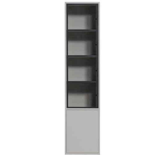 vtwonen Svijetlo siva vitrina od masivnog bora 53x230 cm Basic – Cijene