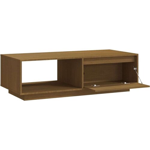 vidaXL stolić za kavu boja meda 110 x 50 x 33,5 cm od masivne borovine Cene