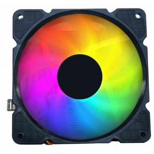 Gembird CPU-HURACAN-ARGB-X140 uni kuler 100W 120mm.Fan +/-1600rpm 26dBa lga 775/115x/1200/AMD Slike