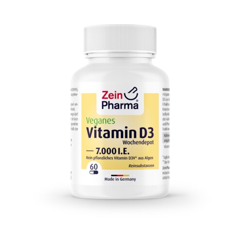 ZeinPharma Vitamin D3 7.000 I.U., veganske kapsule Slike