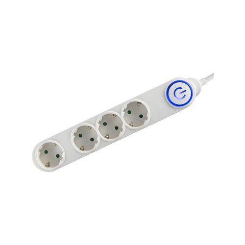 Home Produžni kabl, 4 utičnice, 3 x 1,5 mm², 5 met., bijeli - NV 04TK-5/WH/1.5 Cijene