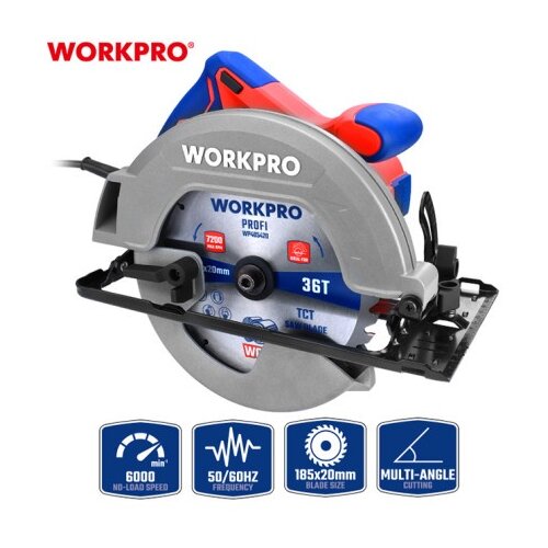 WorkPro wp471200 električna cirkularna testera (185mm) 1700w &amp;ndash; ( wp471200 ) Slike