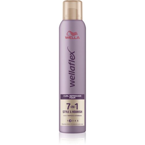 Wella flex 7in1 pjena za učvr&amp;scaron;ćivanje za ekstremno valovitu frizuru 200 ml Slike