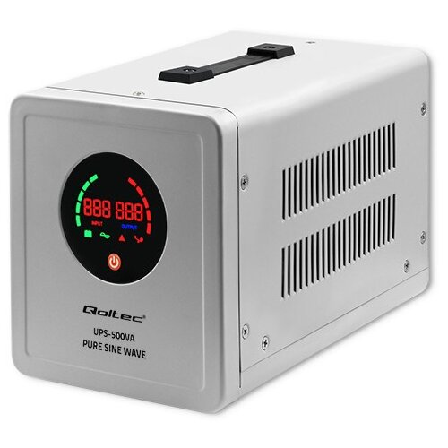 Qoltec 50719 Uninterruptible power supply Pure Sine Wave UPS | 500VA | 350W | Grey Cijene