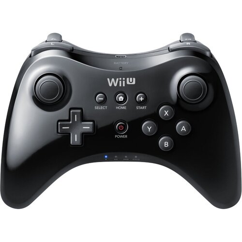  Obnovljen Wii U brezžični Pro kontroler črn + 2 leti garancije Slike