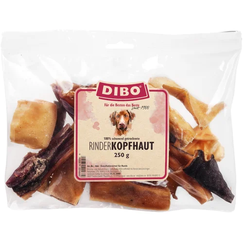 DIBO koža goveje glave - Varčno pakiranje: 4 x 250 g