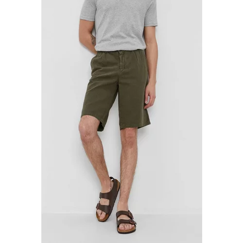 Sisley Kratke hlače za muškarce, boja: zelena