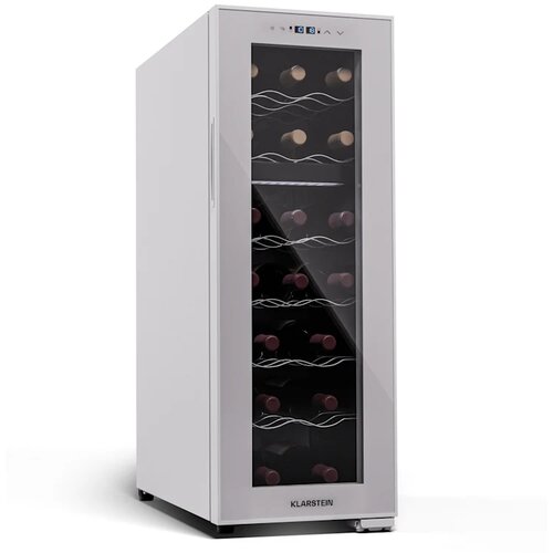Klarstein Shiraz 18 Duo, hladnjak za vino, 2 zone, 53 l/18 boca, 5-18 / 5-18 &amp;deg;C, upravljanje na dodir Slike