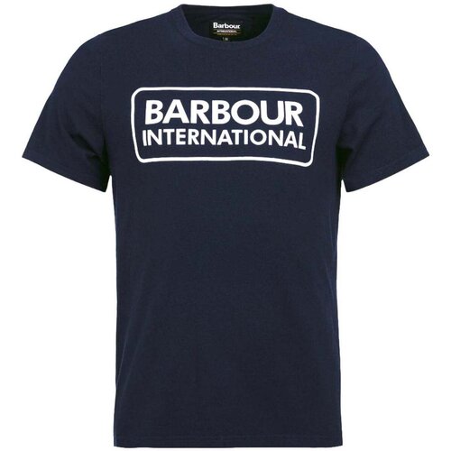 Barbour Essential Large Logo T-Shirt Navy Plava Slike