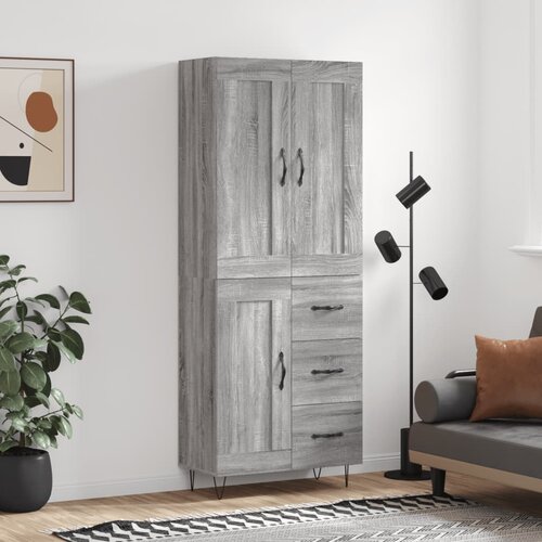  Visoka komoda siva sonome 69,5x34x180 cm od konstruiranog drva Cijene