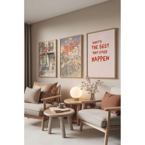 WALLXPERT Č-300864 - 3040 set dekorativnih slika u vi&scaron;e boja (3 komada) Cene