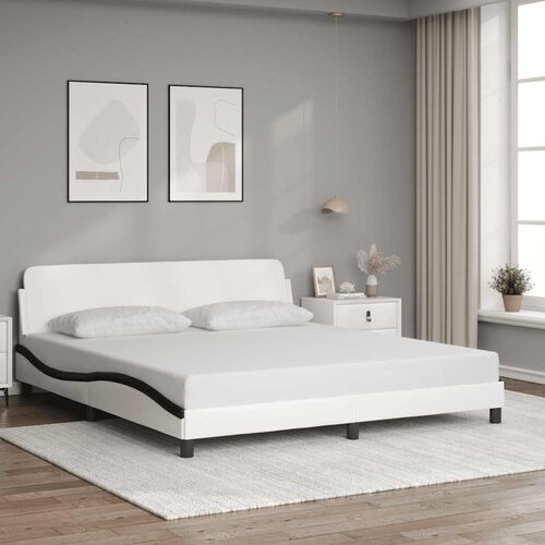  Okvir za krevet Dover bijelo-crni 180x200cm umjetna koža Cene