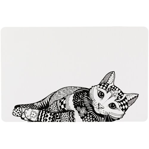 Trixie podložak za zdjelicu, motiv mačke - D 44 &amp;times; &amp;Scaron; 28 cm Slike