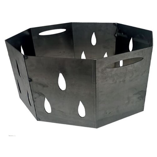 V povi&amp;scaron;eni obrub loži&amp;scaron;ta za vatru (željezo, &amp;Oslash; x v: 90 x 31 cm) Slike