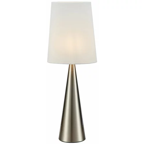 Markslöjd Namizna svetilka v beli in srebrni barvi (višina 64 cm) Conus - Markslöjd