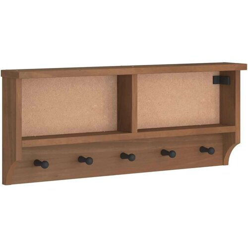 VidaXL Stenski obe&amp;scaron;alnik za pla&amp;scaron;če &amp;quot;SANDNES&amp;quot; 87x12x35 cm les borovega Slike