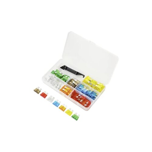 TRU COMPONENTS TC-10334032 standardni plosnati osigurač 5 A, 7.5 A, 10 A, 15 A, 20 A, 25 A, 30 A narančasta, smeđa boja, crvena, plava boja, žuta, bistra, zelena 100 St. Slike