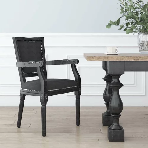  Jedilni stol črn žamet, (20699050)