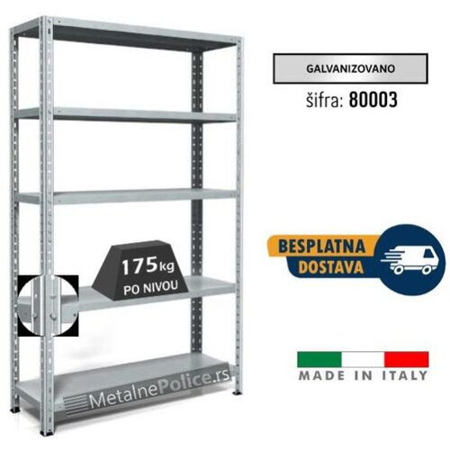  Polica metal metal 200x100x40 5x200kg šraf Cene