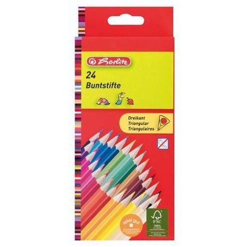 Herlitz Bojice drvene trokutaste 24/1 Slike