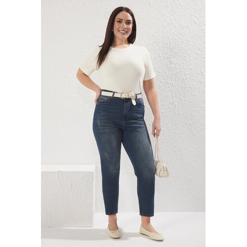 Trendyol Ženske pantalone Tbbss25Cj00011, Tamnoplave Cene