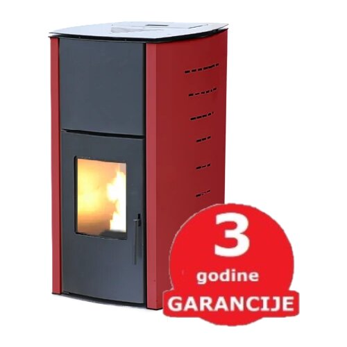 WENTOREX Peć na pelet garlate ps-h 13 sa vodenom komorom (13 kw / bordo) Slike