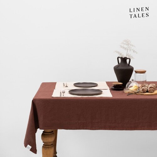 Linen Tales Laneni stolnjak 140x200 cm Chocolate &ndash; Cijene