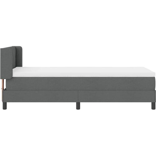  s opruga kutije Tamno siva 100 x 200 cm tkanina Slike