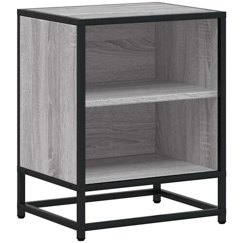 vidaXL Noćni ormarić Sivi Sonoma 40x31x50 cm Konstruirano drvo i metal Cijene