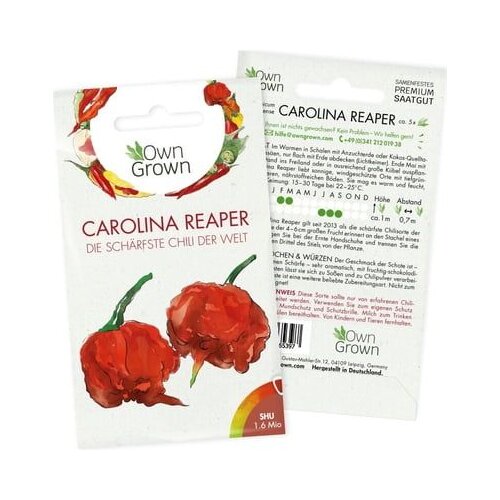 Own Grown Semena čilija &amp;quot;Carolina Reaper Slike