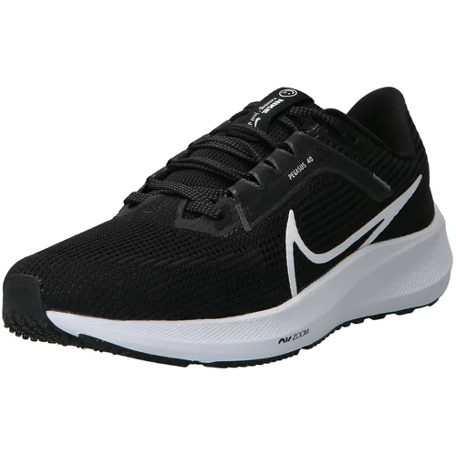 Nike Tenisice za trčanje 'Air Zoom Pegasus 40' crna / prljavo bijela