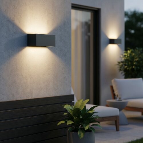 Ideal Lux - LED spolja&amp;scaron;nja zidna svetiljka ATOM LED/25W/230V IP54 antracit Slike