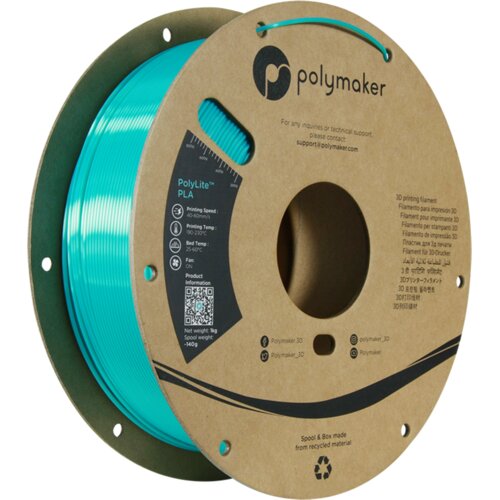 Polymaker PolyLite Silk PLA Teal Slike