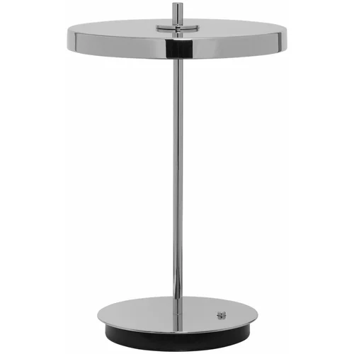 UMAGE LED stolna lampa s mogućnosti zatamnjivanja u srebrnoj boji s metalnim sjenilom (visina 31 cm) Asteria Move –