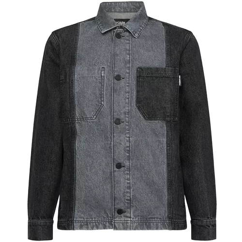 Karl Lagerfeld Prijelazna jakna sivi traper / tamo siva