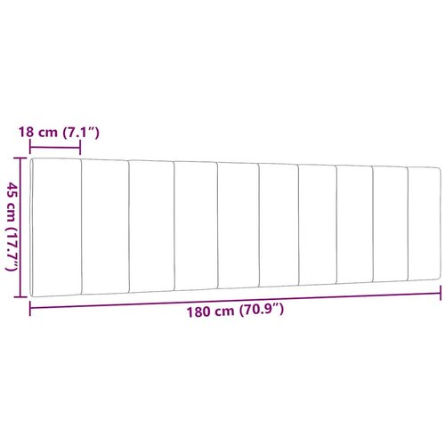  Jastuk za uzglavlje tamnosmeđi 180 cm od tkanine Slike