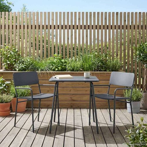  Vrtne stolice 2 pcs Antracit 51 x 55 x 81 cm Čelik Cene