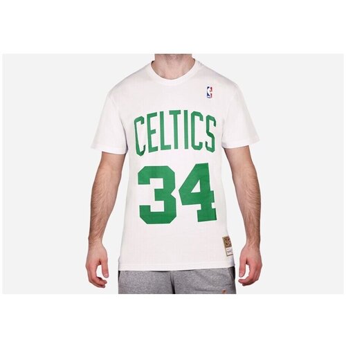 Mitchell And Ness Majice s kratkimi rokavi BNN3CW19045BCEWHIT00PPI Bela Slike