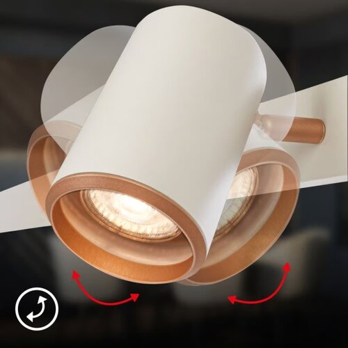 BRILONER 4058044 - Luster na sajli ERA 4x GU10/10W/230V krem Slike