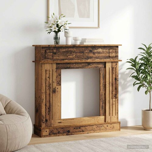  Okvir za kamin Staro drvo 102 x 26 x 100 cm Konstruirano drvo Cijene