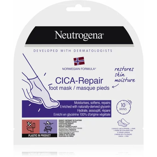 Neutrogena norwegian Formula® cica-repair regeneracijska maska za stopala 1 ks za ženske