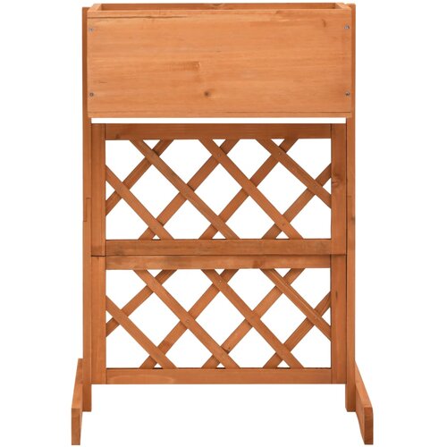 Maison Chic Vrtno cvetlično korito - Cvetlični Lonec z mrežo oranžno 45x30x74 cm les jelke, (21788958) Slike